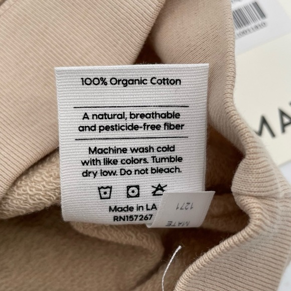 NEW! Mate the Lable Terry Raglan Sweatshirt. Child 4/5 - Picture 6 of 10